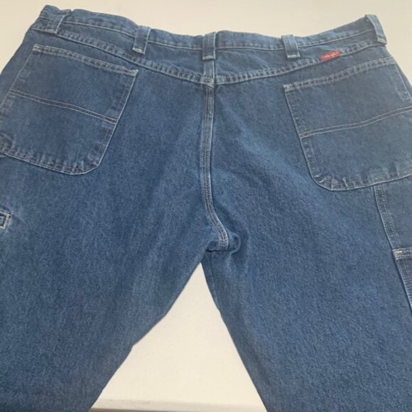 Wrangler Men Fully Lined Warm Heavy Duty Carpenter Utility Jeans - Size 42x30 - Picture 4 of 8